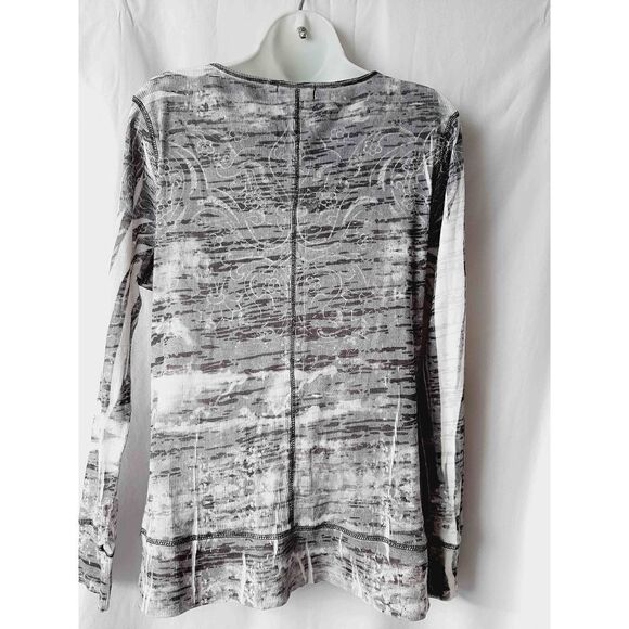 One World live and let live XL v neck thermal gems long sleeve top - Picture 4 of 5